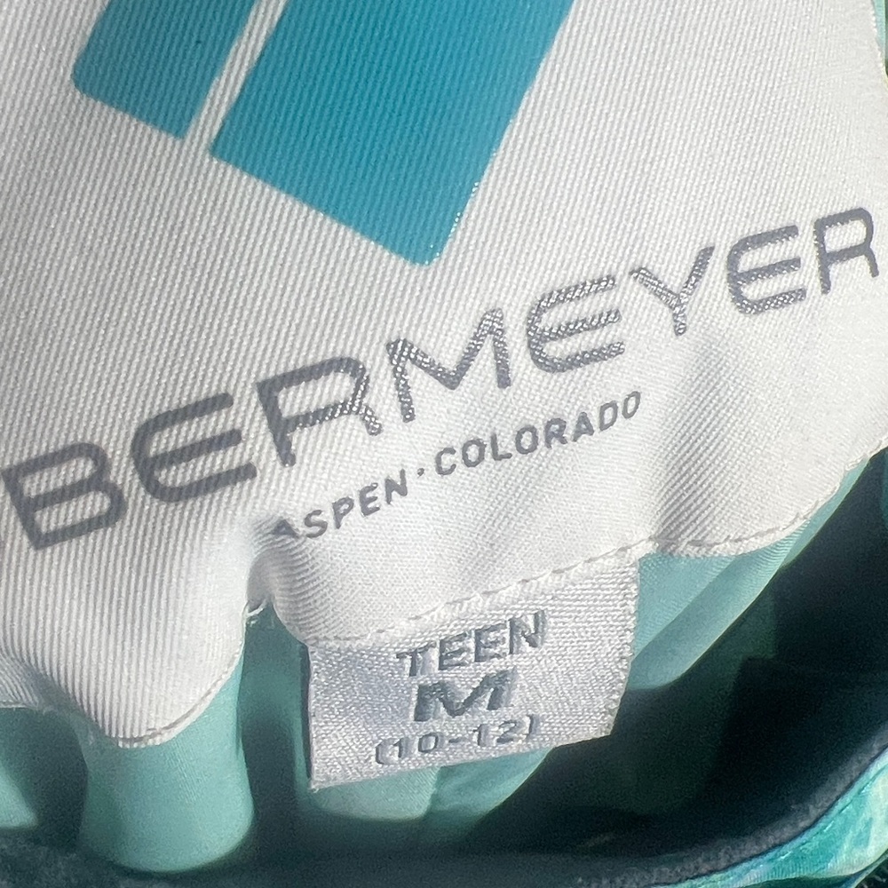 Obermeyer Printed Ski Pants Purple Blue Green girl’s Sz M snow winter outdoor - Picture 9 of 9